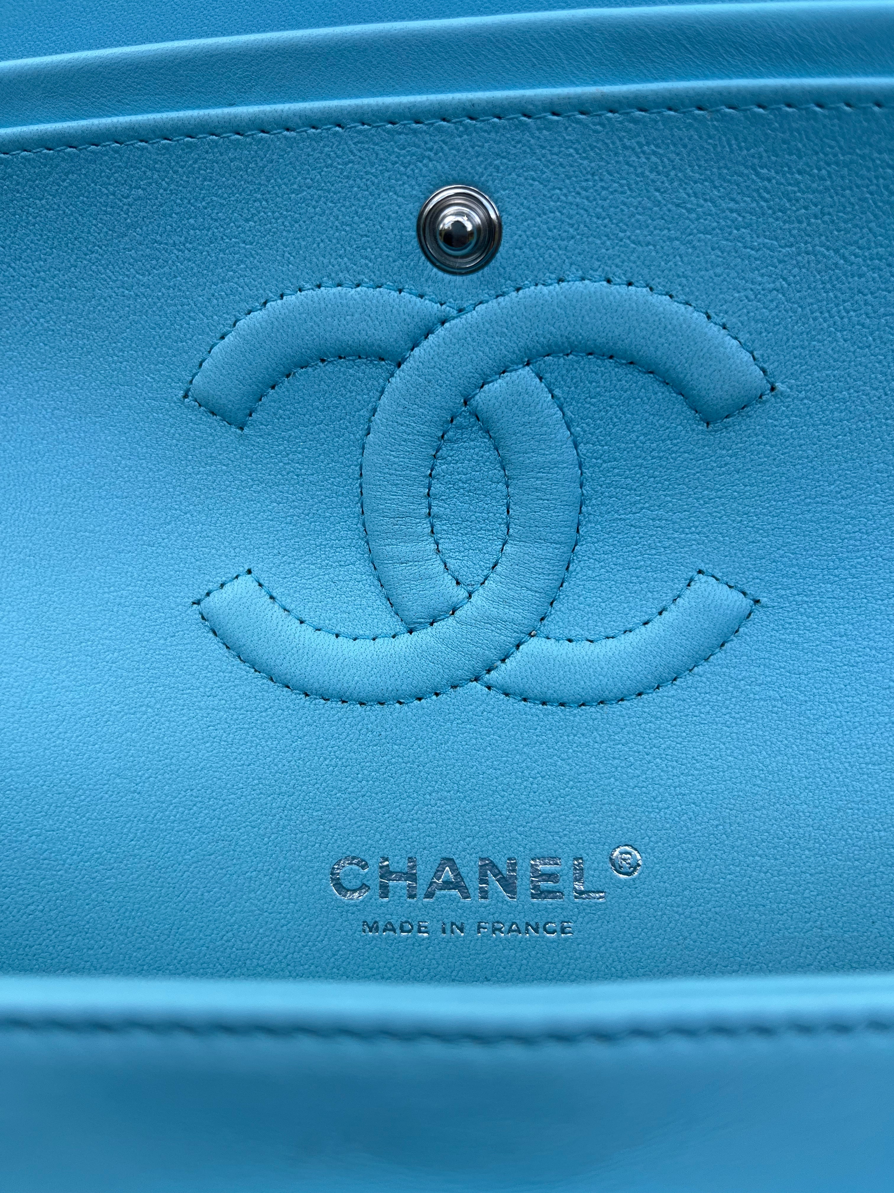 Chanel 21S Blue Neon Lambskin Medium Flap Bag – Its A Luv Story