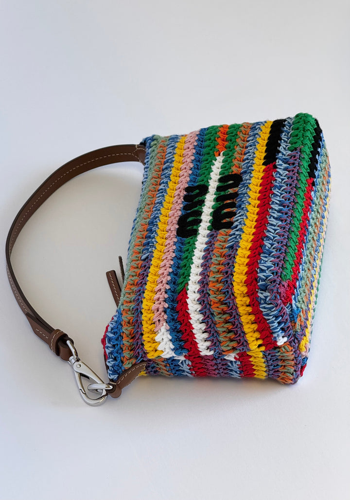 Miu Miu Crochet Multicolor Pouch Bag