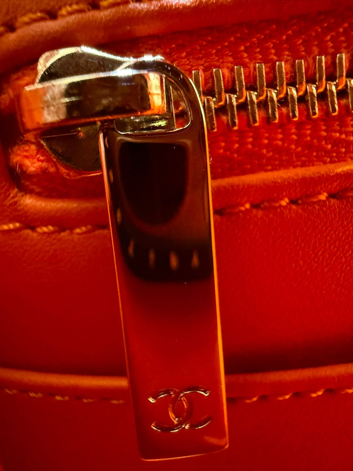 Chanel Medium Classic Flap Bag Matte Alligator Orange Light Gold Hardware 2013