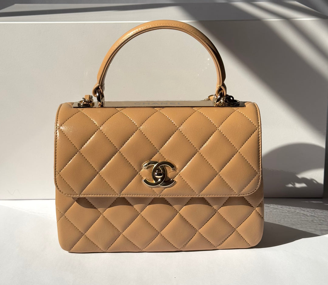 Chanel 22S Dark Beige Small Trendy Flap Bag