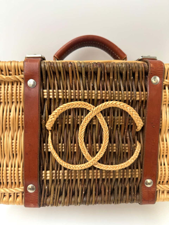 Chanel Limited Edition Wicker Pétanque, Bocce Ball Set