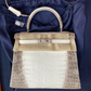 Hermes 2023 Matte Niloticus Diamond Crocodile Himalaya Kelly Retourne 25