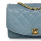 Chanel Baby Blue 24K Medium Caviar Diana Flap Bag