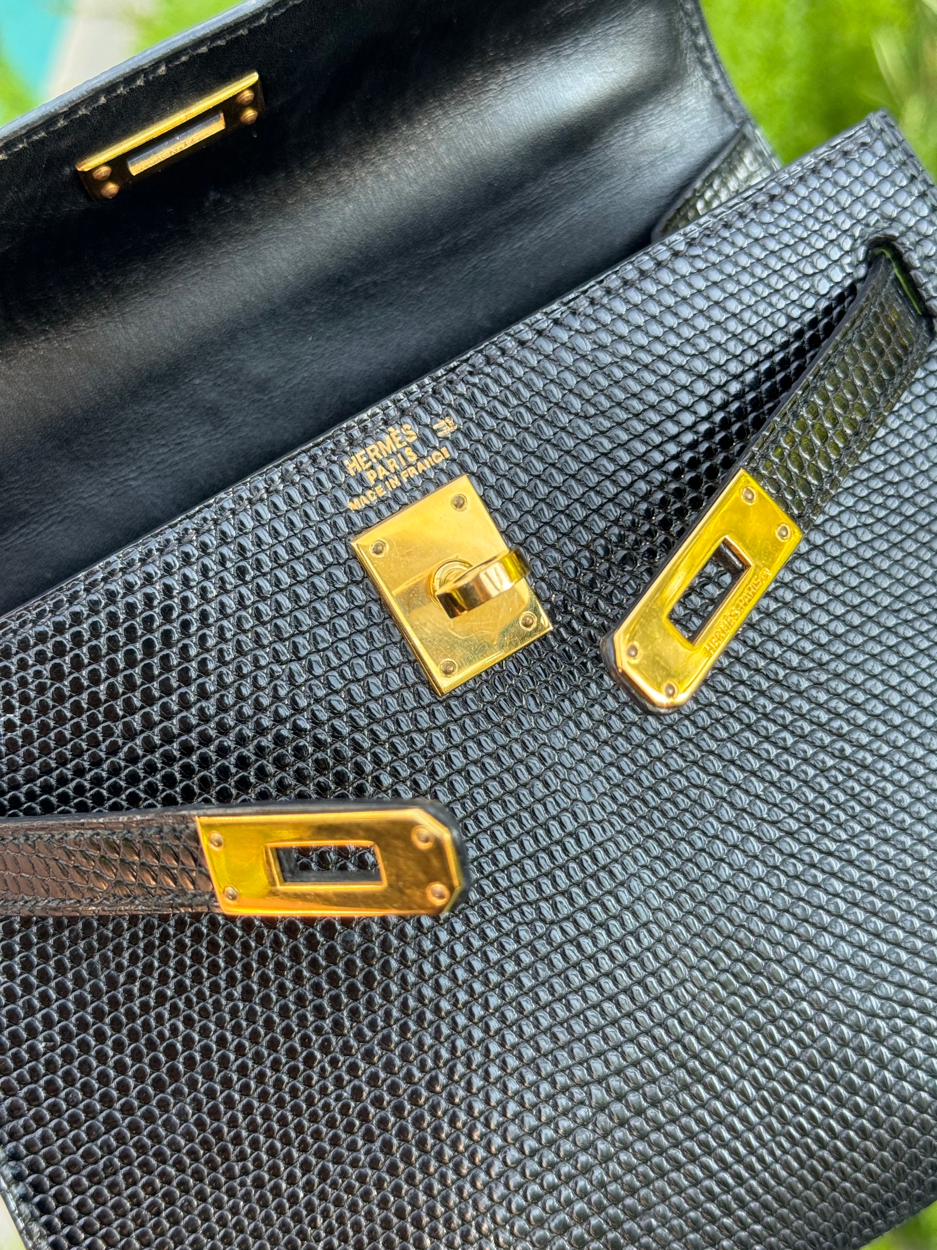 Hermes Vintage Lizard Kelly Sellier 20 – Its A Luv Story