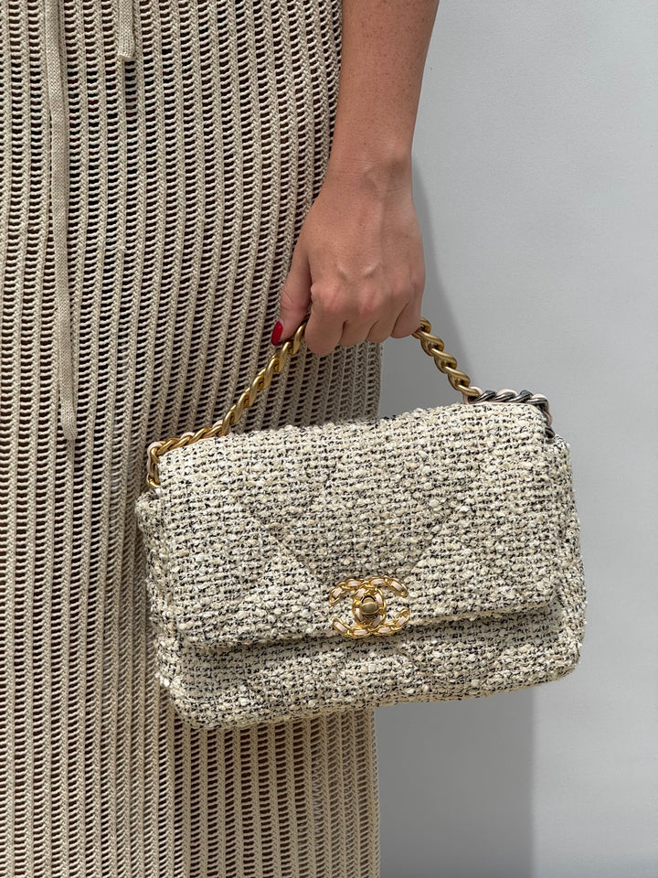 Chanel Small Houndstooth 19 Flap Bag