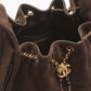 Chanel 25 Brown Suede Small Hobo Bag