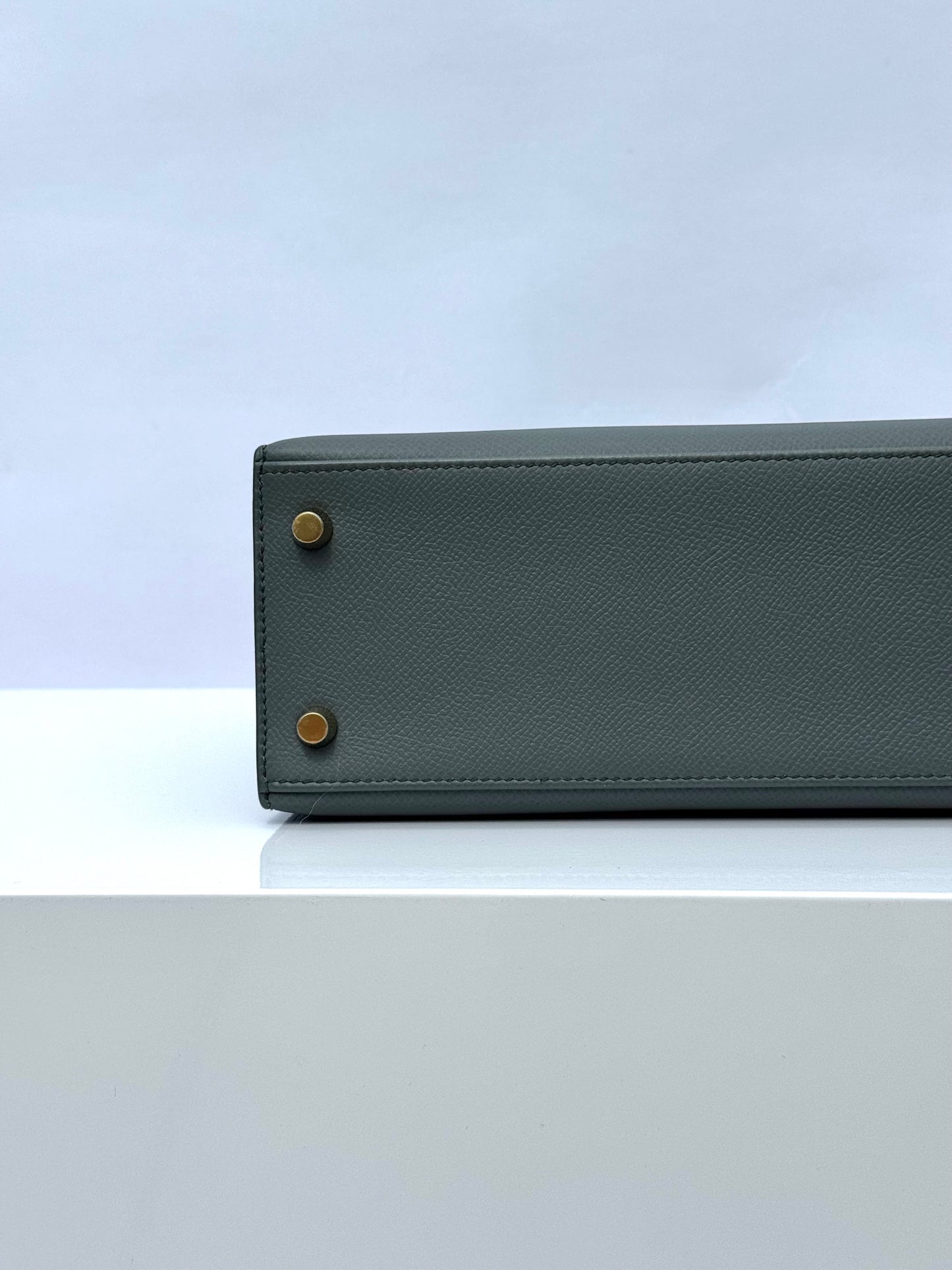 Hermes Vert Amande Epsom Kelly 25 Sellier