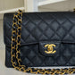 Chanel 6 Series Black Small Vintage Caviar Classic Flap Bag