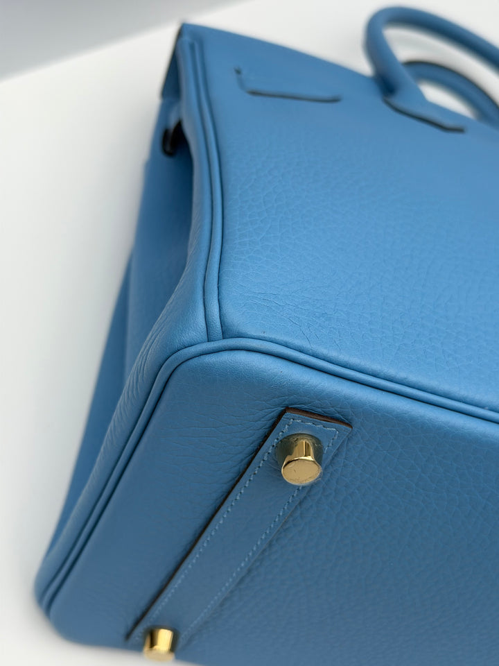 Hermes 2014 Bleu Paradis Clemence Taurillon Birkin 30