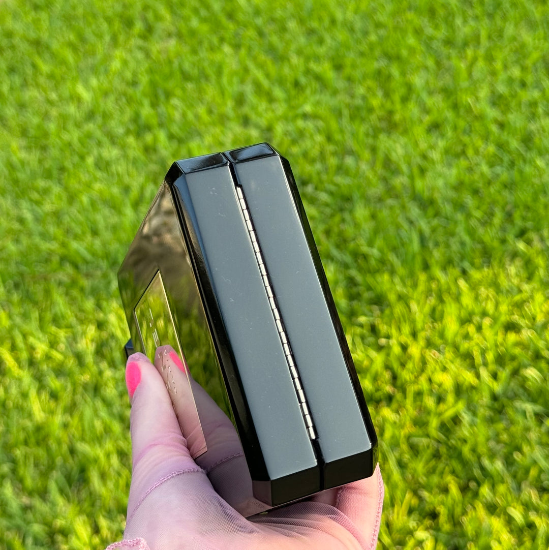 Chanel Black Acrylic Plexiglass Perfume Bottle Minaudière