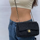 Chanel 18C Black Ancient Greece Raffia Crochet Flap Bag