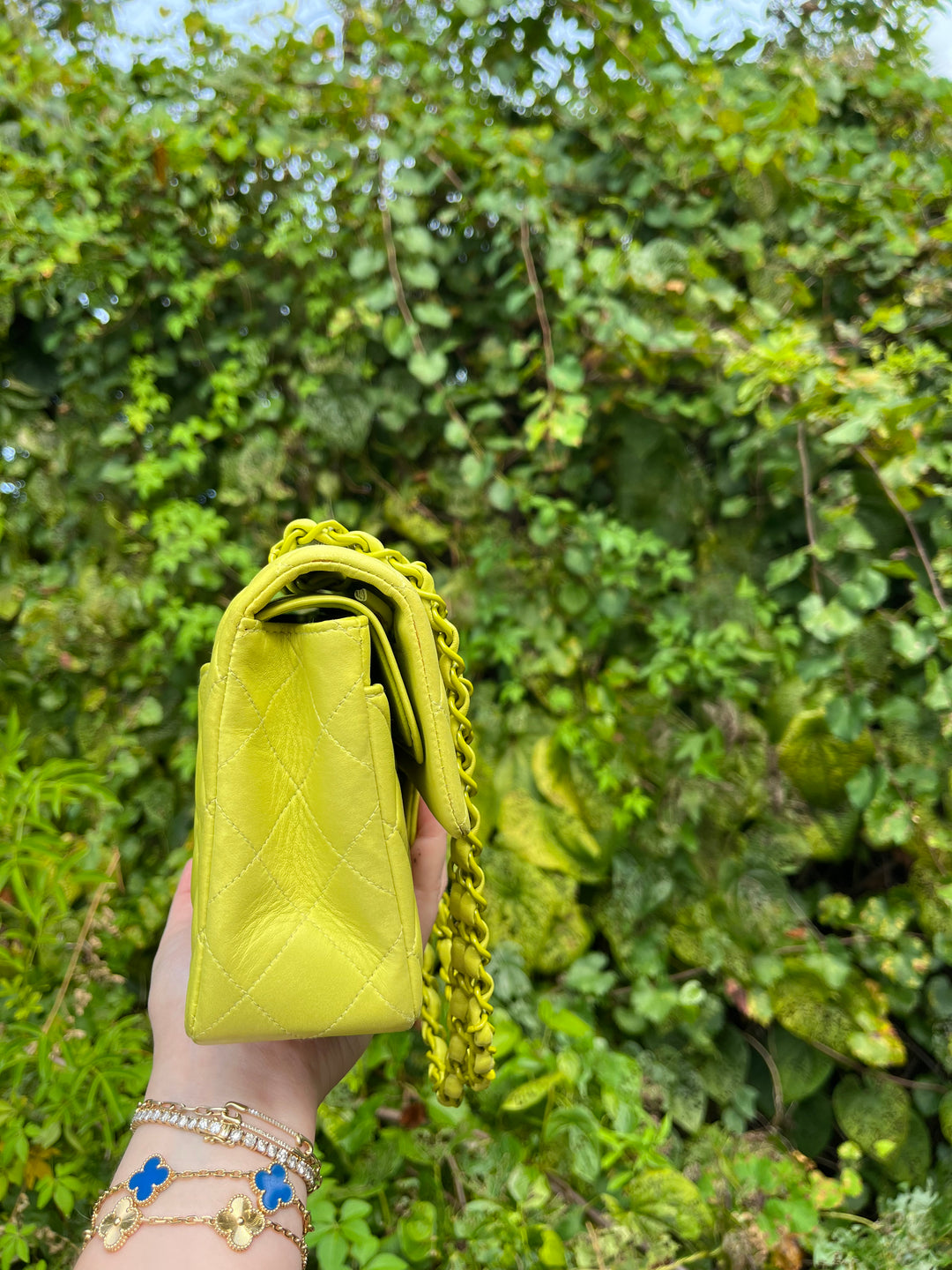 Chanel Rare Vintage Neon Small Classic Flap Bag