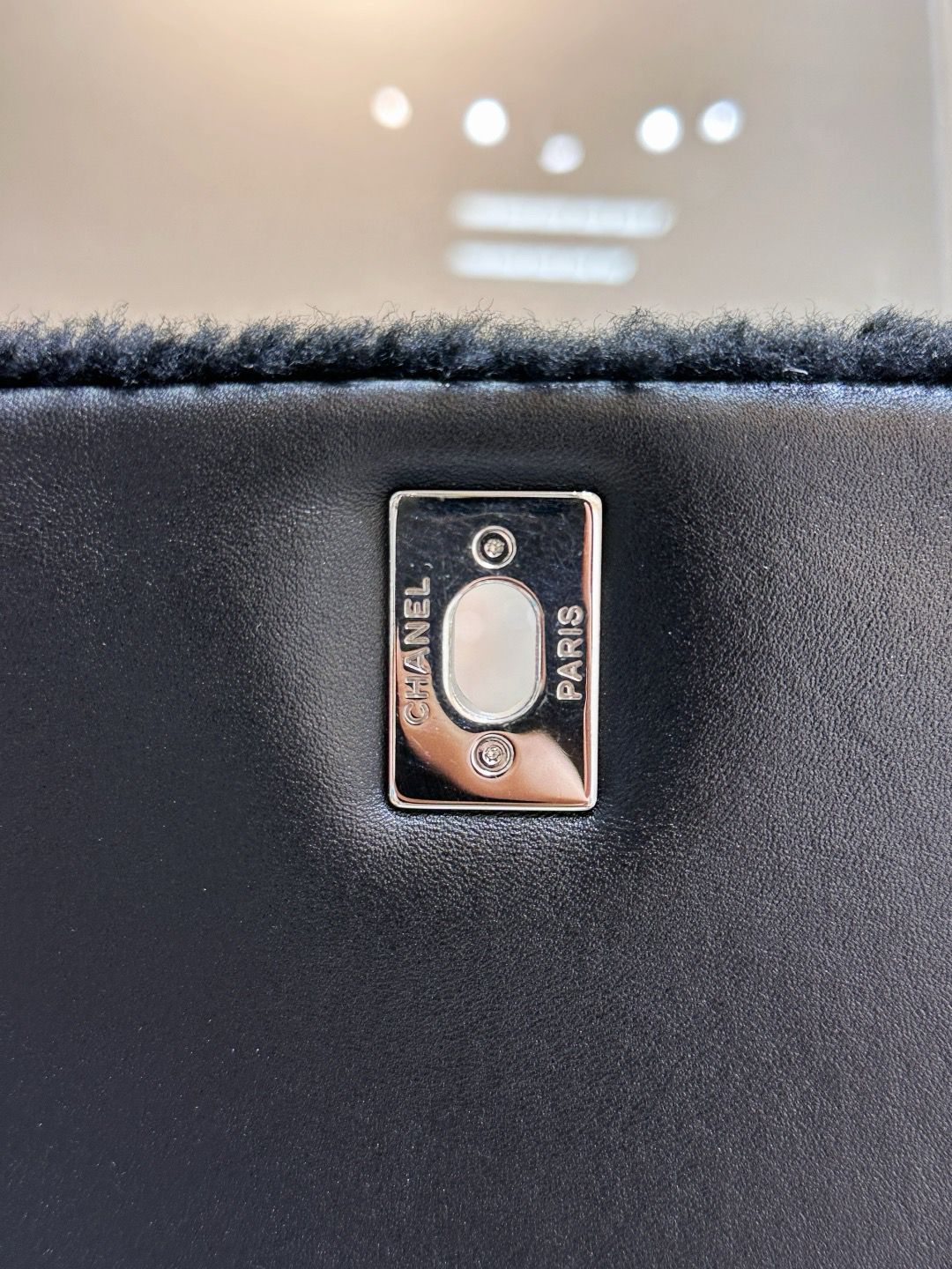 Chanel Supermarket Comic Maxi Shearling Flap Bag