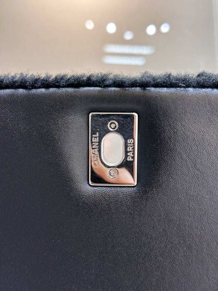 Chanel Supermarket Comic Maxi Shearling Flap Bag