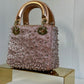 2022 Satin Rose Champagne Micro Beaded Lady Dior