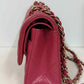 Chanel Dark Pink Small Caviar Classic Flap