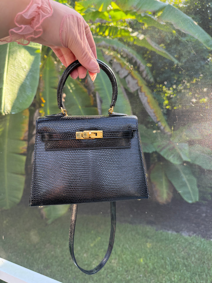 Hermes Vintage Lizard Kelly Sellier 20
