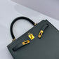 Hermes Vert Amande Epsom Kelly 25 Sellier