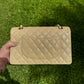 Chanel Beige Iridescent Medium Caviar Classic Flap