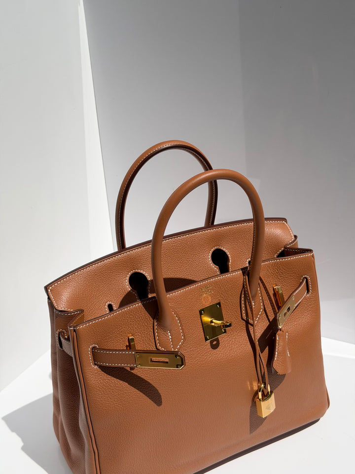 Hermès Birkin 30 Gold Taurillon Novillo Gold Hardware 2019