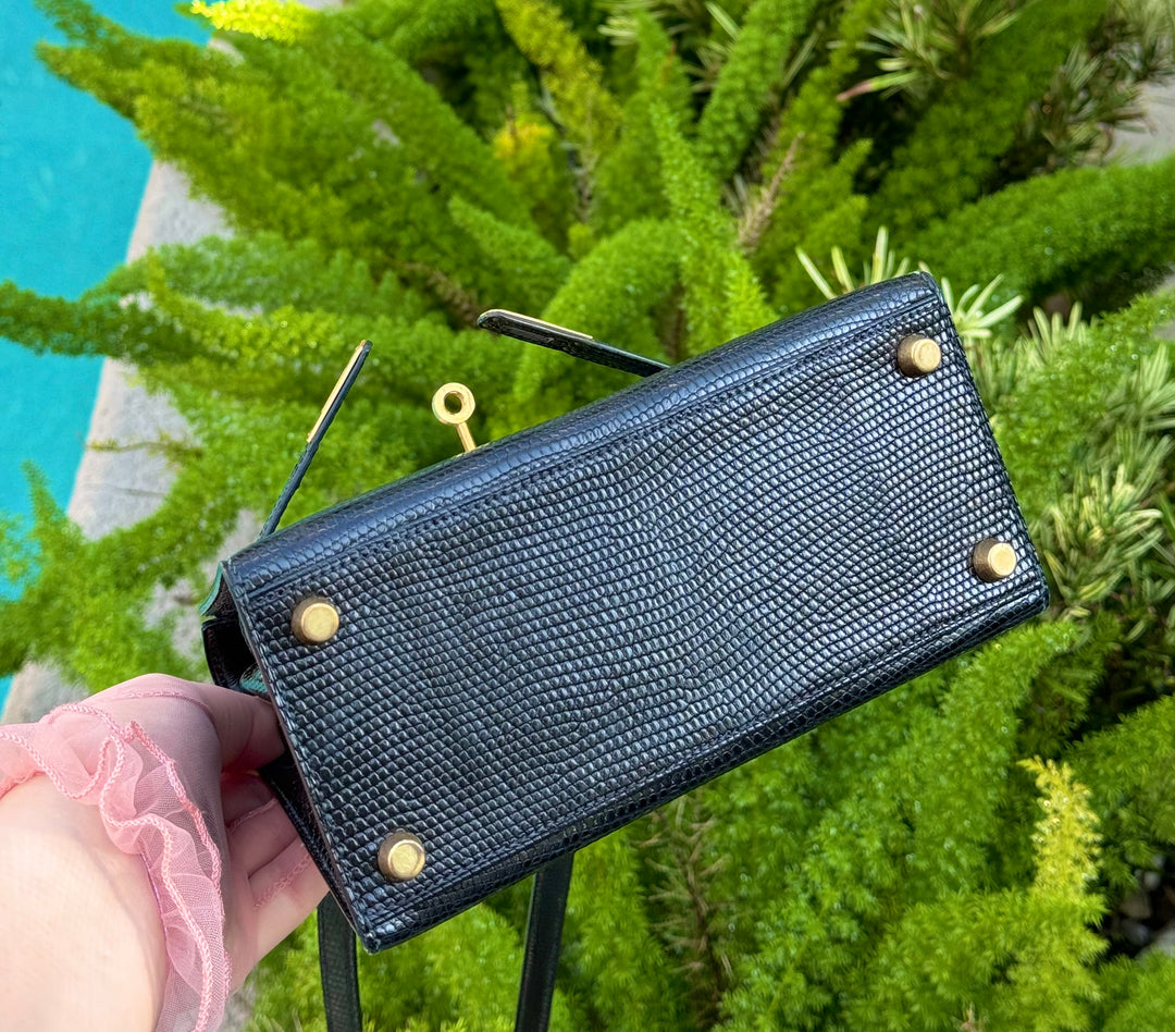 Hermes Vintage Lizard Kelly Sellier 20