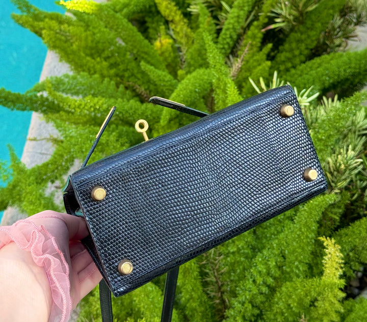 Hermes Vintage Lizard Kelly Sellier 20