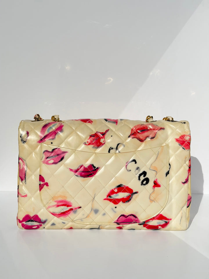 Chanel 1994 Jumbo Lips & Kisses Flap Bag
