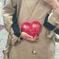 Chanel 2002 Red Lucite Heart Clutch