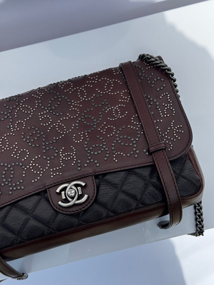 Chanel Jumbo Paris Dallas Texan Satchel Flap Bag