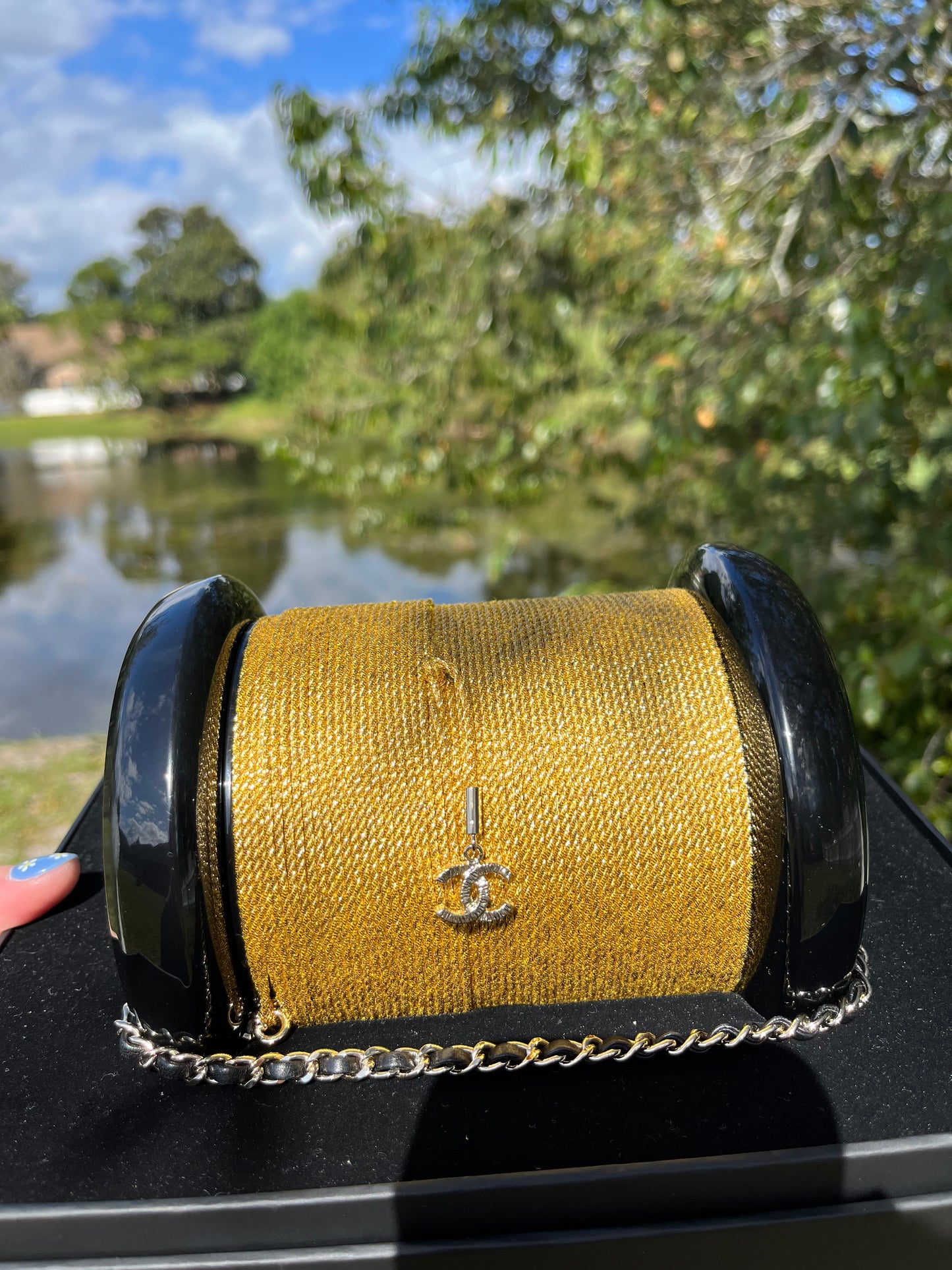 Chanel Collectors Plexiglass Spool Minaudière