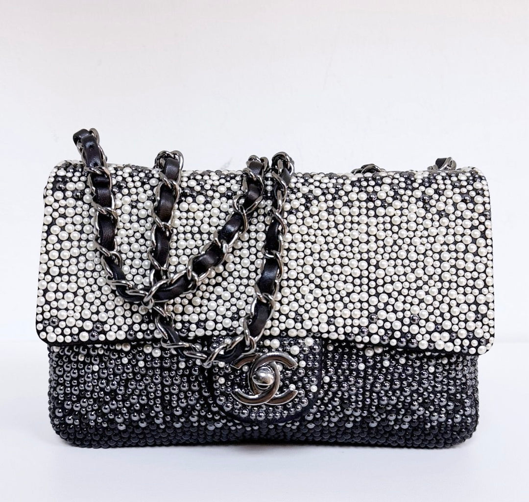 Chanel 2014 Pearl Embellished Mini Flap