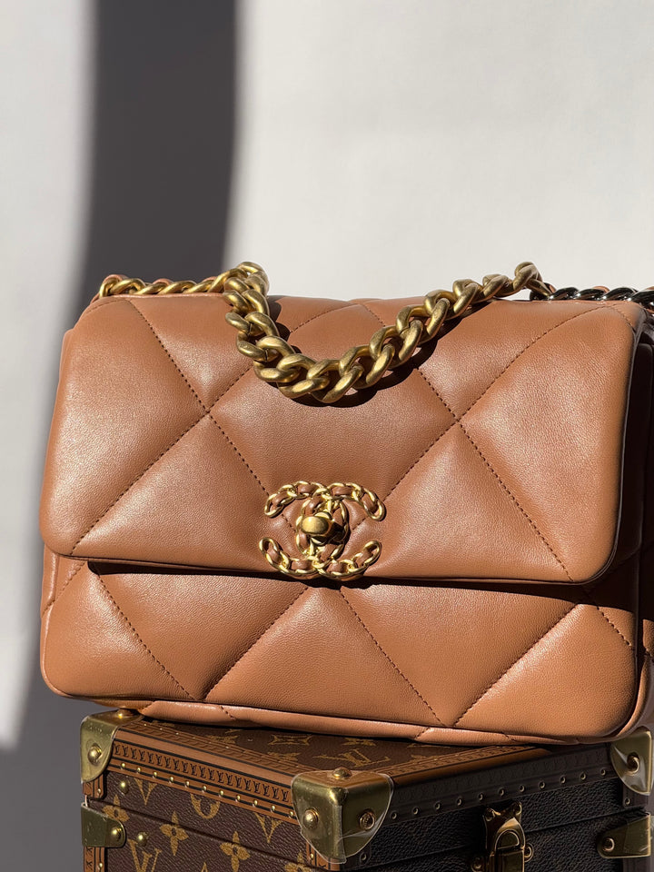 Chanel 21P Small Caramel 19 Flap Bag