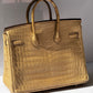 Hermes Matte Crocodile Poussiere Birkin 25 PHW