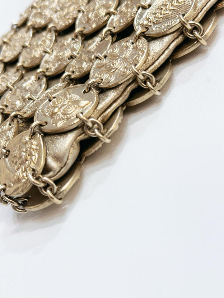 Chanel 18C Metiers D’art Gold Medallion Evening Bag