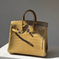 Hermes Matte Crocodile Poussiere Birkin 25 PHW