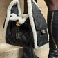 Chanel 25 Crumpled Shearling Sheepskin Small Hobo Bag
