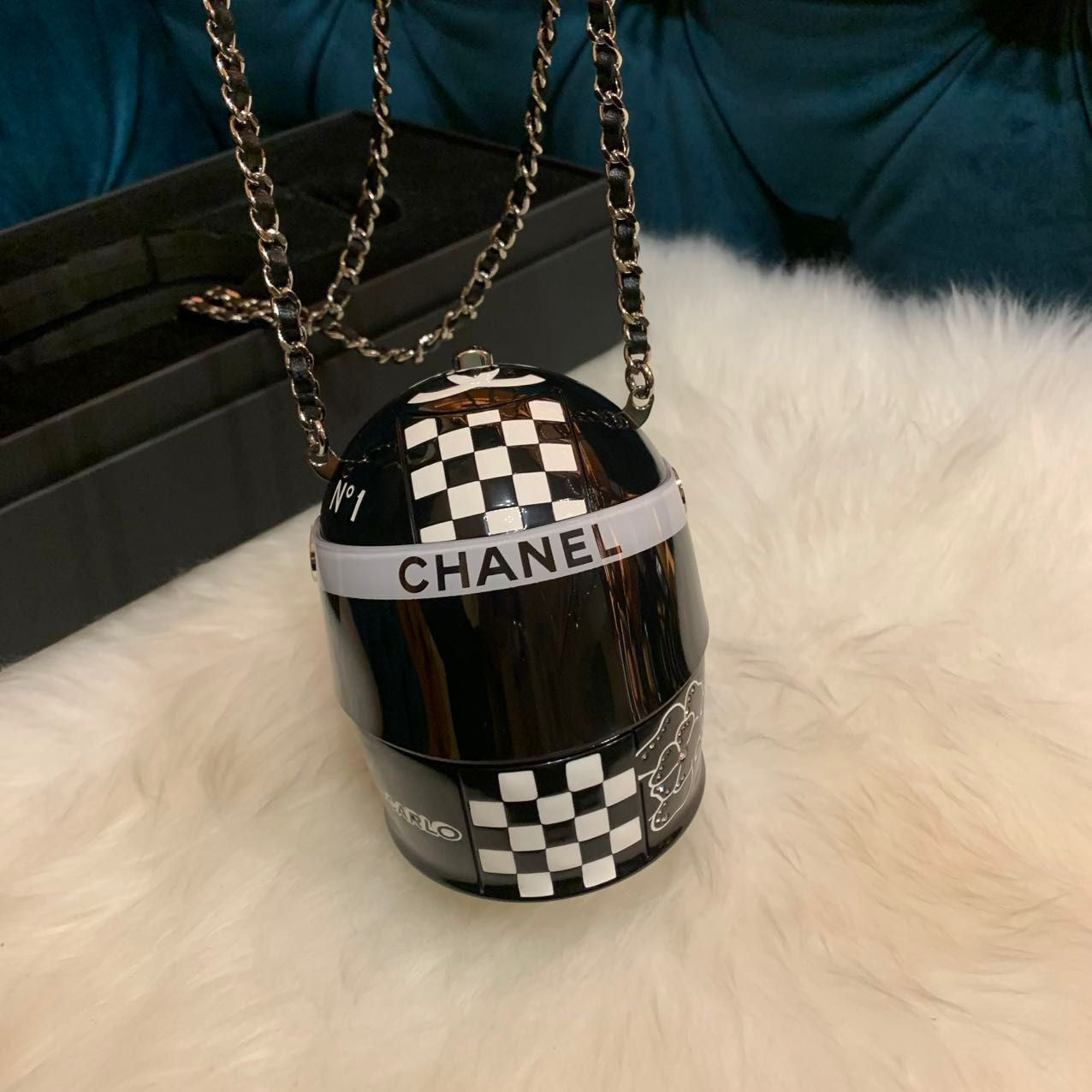 Chanel 2023 Monte Carlo Helmet Minaudiere