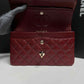 Chanel 19b Burgundy Small Caviar Classic Flap