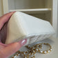 Chanel Snow White 24K Medium Caviar Diana Flap Bag