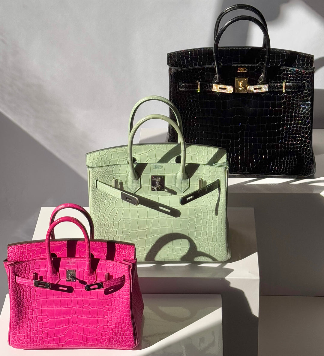 Hermès Birkin 25 Matte Alligator Rose Shocking Palladium Hardware 2019