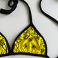 Chanel Spring/Summer 1994 Vintage Yellow Logo Bikini