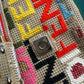 Fendi Multicolor Crochet Logo Baguette