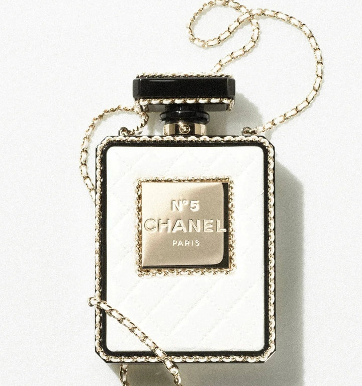 Chanel 22S Quilted Leather Perfume Bottle Minaudiere