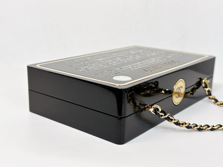 Chanel Limited Edition Black Authenticity Card Minaudière