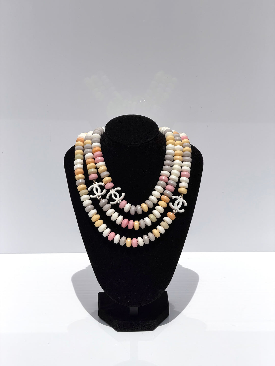 Chanel CC Resin Candy Supermarket Sweetie Triple Strand Necklace Multicolor 2014