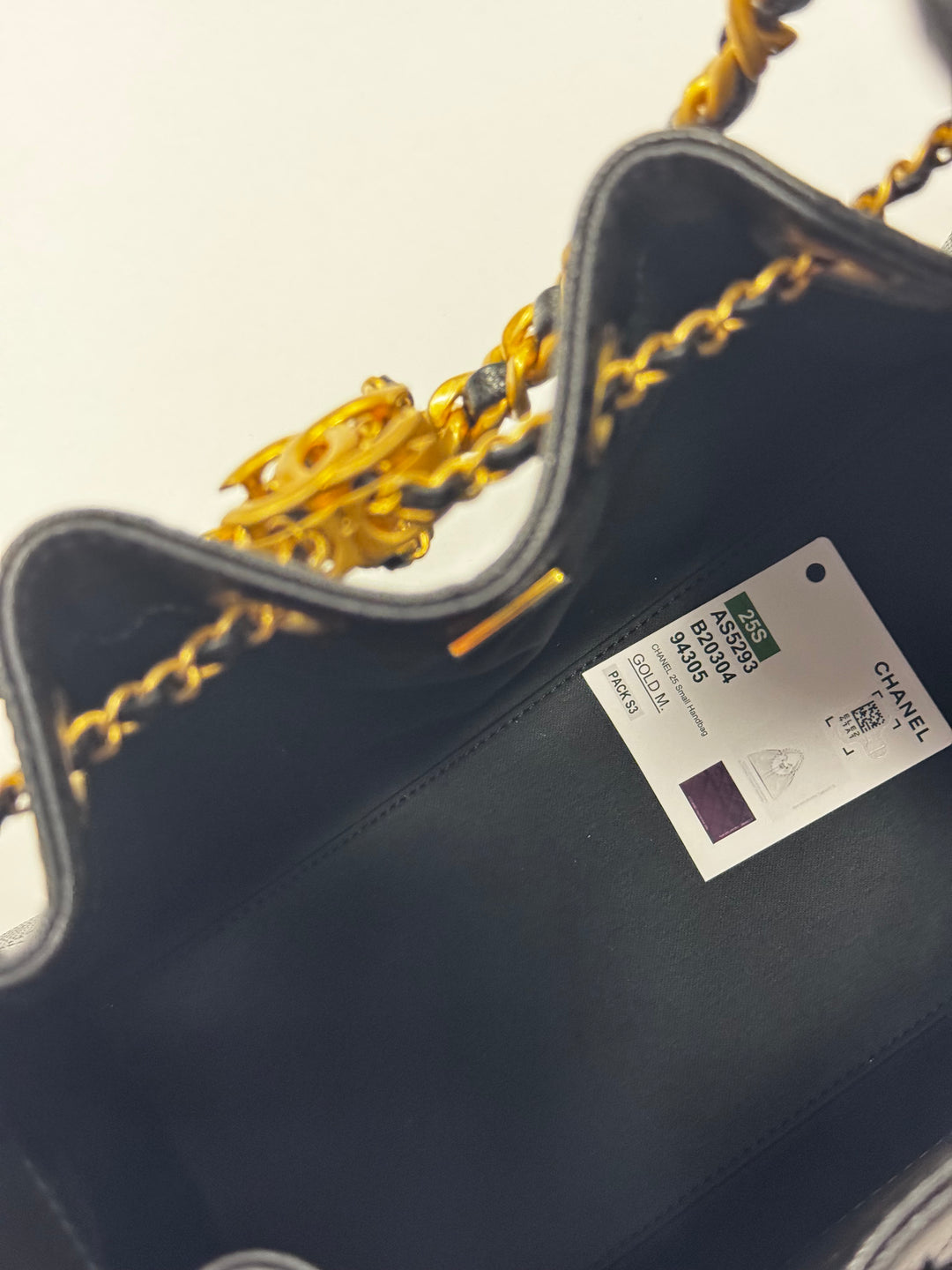 Chanel 25 Black Small Caviar Hobo Bag