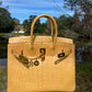 Hermes Poussiere Matte Croc Birkin 35 GHW