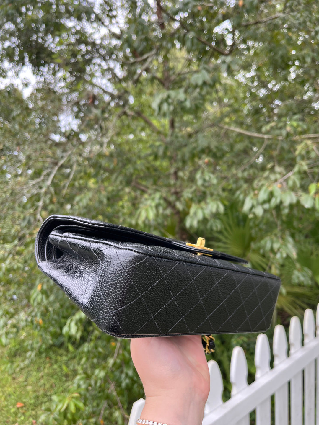 Chanel Medium Vintage Black Classic Caviar Flap Bag