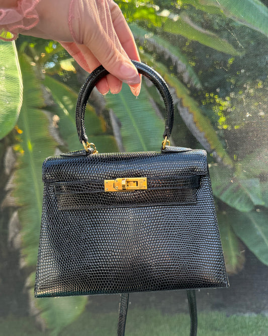 Hermes Vintage Lizard Kelly Sellier 20