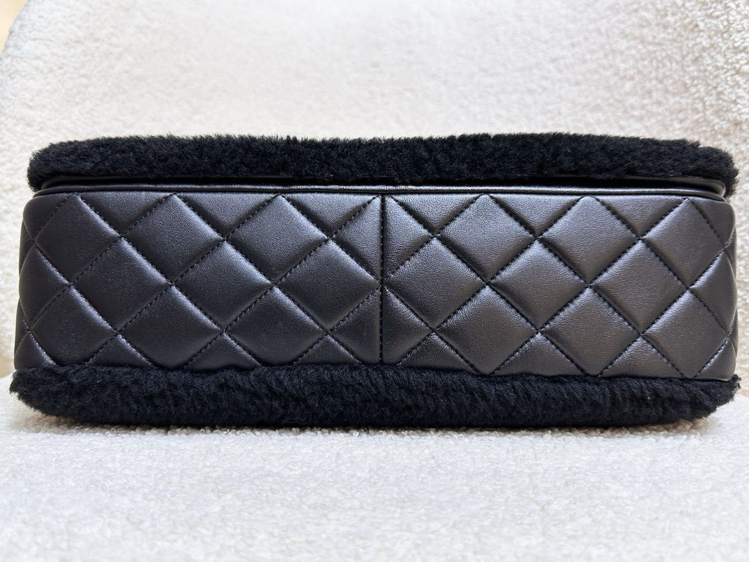 Chanel Supermarket Comic Maxi Shearling Flap Bag